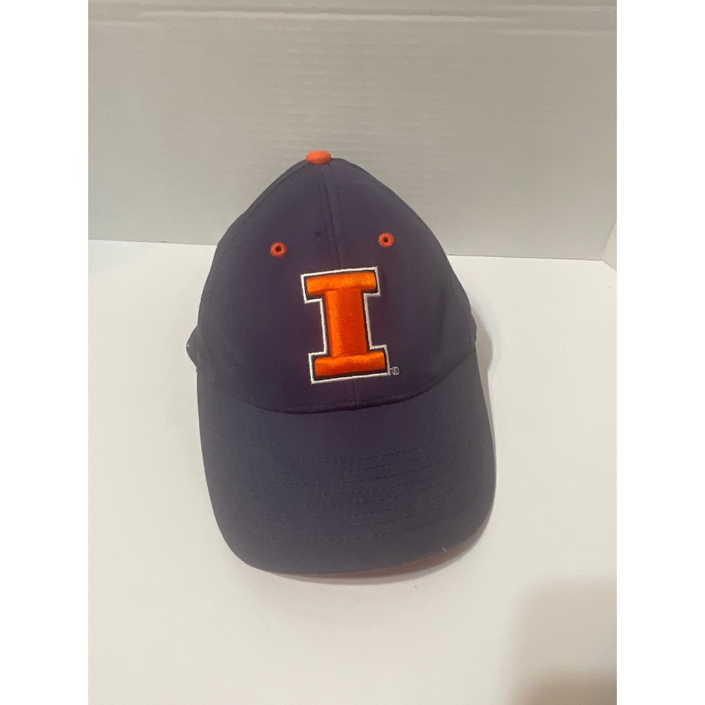 University of Illinois Fighting Illini Kids Hat Navy Blue Orange Adjustable Cap